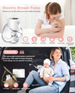 BornBL S12 Tiralatte Elettrico Doppio/Semplice, Estrattore di Latte Mamma Poratable a Mani Libere, Tiralatte Slient per Il Bambino