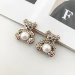 10 pz Orso di Lusso Catena di Perle Scarpe Staccabili Decorazione Pendenti E Ciondoli Spilli Adatto Per Sandali Zoccoli Bogg Borsa Idea Regalo Per Le Ragazze