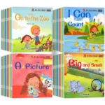 60 libri/set Libro illustrato per l'apprendimento precoce dell'inglese dei bambini Libro di fiabe di lettura classificato Illuminazione Fiaba cognitiva Storia della buonanotte