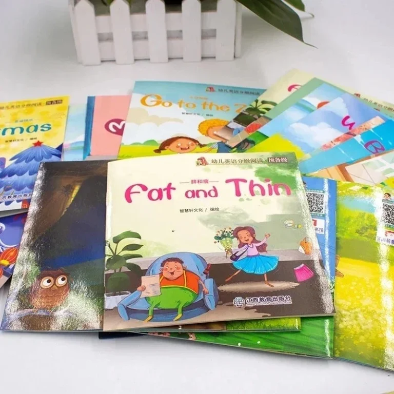 60 libri/set Libro illustrato per l'apprendimento precoce dell'inglese dei bambini Libro di fiabe di lettura classificato Illuminazione Fiaba cognitiva Storia della buonanotte