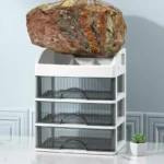 1pc cassetto organizzatore per trucco scatola di immagazzinaggio per trucco in plastica di grande capacità porta rossetto scatola di immagazzinaggio per forniture per ufficio di grande capacità