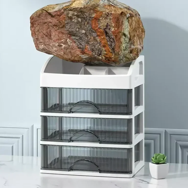 1pc cassetto organizzatore per trucco scatola di immagazzinaggio per trucco in plastica di grande capacità porta rossetto scatola di immagazzinaggio per forniture per ufficio di grande capacità