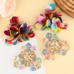 Set di clip per scarpe da sposa, fibbie a fiori con perline scintillanti per glamour istantaneamente i tuoi tacchi, il regalo blu perfetto per la sposa