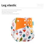 Happyflute 4 pz/set Regolabile Ecologico Pannolino di Stoffa Per Bambini Ecologico Lavabile Pannolino Riutilizzabile Misura 0-2 Anni 3-15 kg Infantile