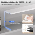 Armadietto a Specchio, Organizzatore Sospeso Sotto il Ripiano del Mobile da Bagno, Porta Cosmetici e Prodotti per la Cura della Pelle