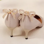1pc fermagli per scarpe strass scarpe da sposa da sposa decorazione donna ciondoli tacco alto gioielli fiocchi scarpe di perle decorazione di cristallo