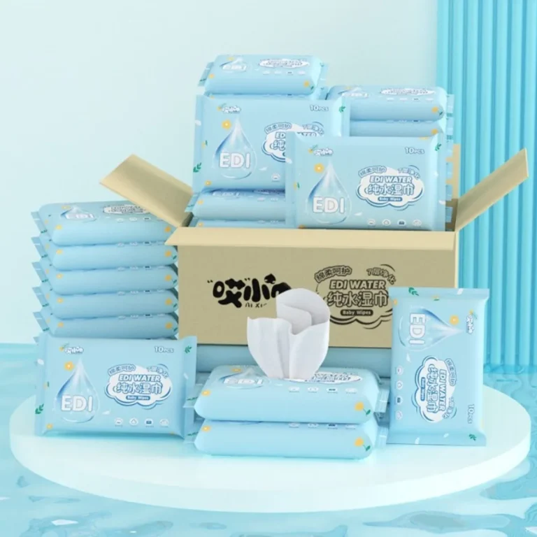 10 pz/pacco nuovo tessuto non tessuto Spunlace salviette per neonati portatili EDI Pure Water strumenti per la cura del bambino salviette umidificate usa e getta estraibili
