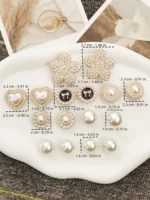 16 pezzi di perline di lusso ciondoli per scarpe fibbie in ABS bling decorazione gioielli con strass fai da te spille per zoccoli accessori adatti sandali da donna regali