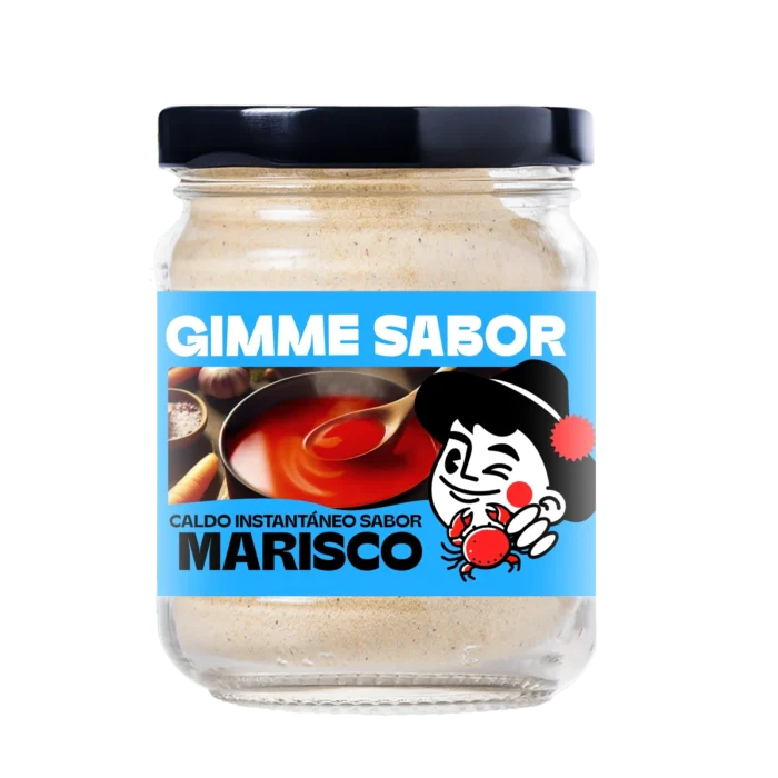 Sapore preparato per brodo di frutti di mare Gimme, senza allergeni, senza glutammato, senza conservanti