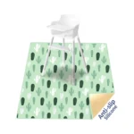 HappyFlute Tappetino antispruzzo per sotto seggiolone/artigianato Lavabile impermeabile antiscivolo Tappetino antispruzzo Tappetino da gioco portatile per bambini
