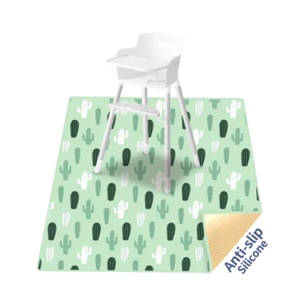 HappyFlute Tappetino antispruzzo per sotto seggiolone/artigianato Lavabile impermeabile antiscivolo Tappetino antispruzzo Tappetino da gioco portatile per bambini