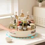 Portaspezie Girevole Multifunzionale, Organizzatore per Bottiglie di Condimenti ad Alta Capacità per Cucina e Casa