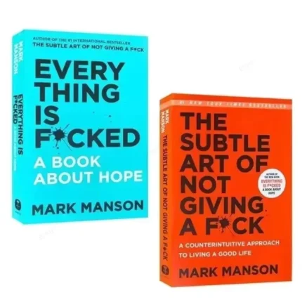 L'arte sutil di non dando un Fxck / ogni cosa è Fxcked di Mark Manson Libro antistress per autogestione