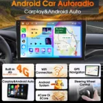 Autoradio JIUYIN 9 pollici Android 15 per Hyundai Accent Verna Solaris 2010-2016, lettore multimediale video, Carplay, 4G, WIFI, GPS, unità principale - Image 5