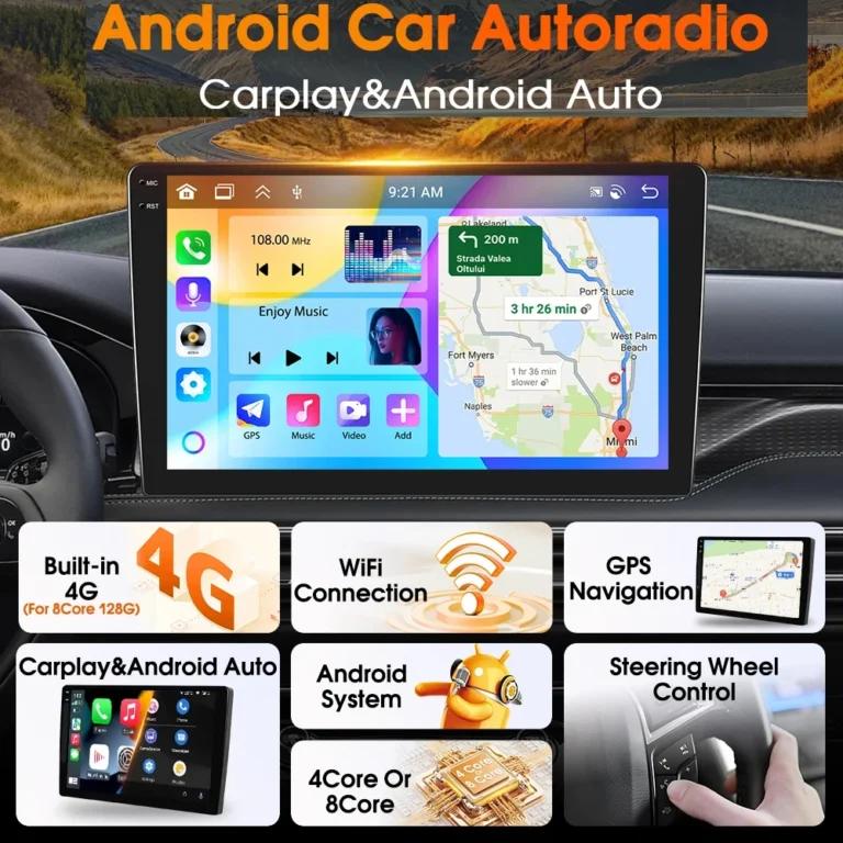 Autoradio JIUYIN 9 pollici Android 15 per Hyundai Accent Verna Solaris 2010-2016, lettore multimediale video, Carplay, 4G, WIFI, GPS, unità principale