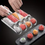 Macchina per polpette in acciaio inossidabile con cucchiaio antiaderente per polpette per utensili pratici da cucina fatti in casa facili