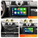 MEKEDE Wireless CarPlay Android Auto Autoradio per Mercedes Benz Smart Fortwo 451 2005 - 2015 Navigazione GPS 2 din Autoradio - Image 5