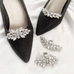 1PC Lady Crystal Shoe Clips Fascino rimovibile Gioielli Fibbia Donna Tacco alto Strass Scarpe Matrimonio Decorazioni di gioielli lucidi - Image 4
