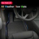 Floor Mats for Tesla Model Y 2025 2026 Juniper All Weather Trunk Mat Kick Pads Cargo Frunk Liners Seatback Protector Accessories - Image 2