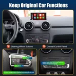 CARABC Wireless CarPlay Android Auto Per Audi A1 Q3 2012-2018 2G/3G MMI HN + RMC Con AirPlay Specchio Link funzione SCATOLA - Image 4