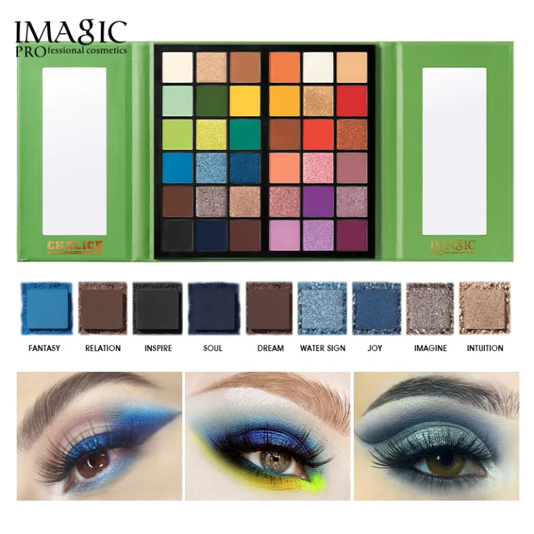 IMAGIC Eyeshadow Palette Matte Make Up Palette Highlight Blus Shimmer Pearlescent Waterproof Eye shadow Powder e Body Paint