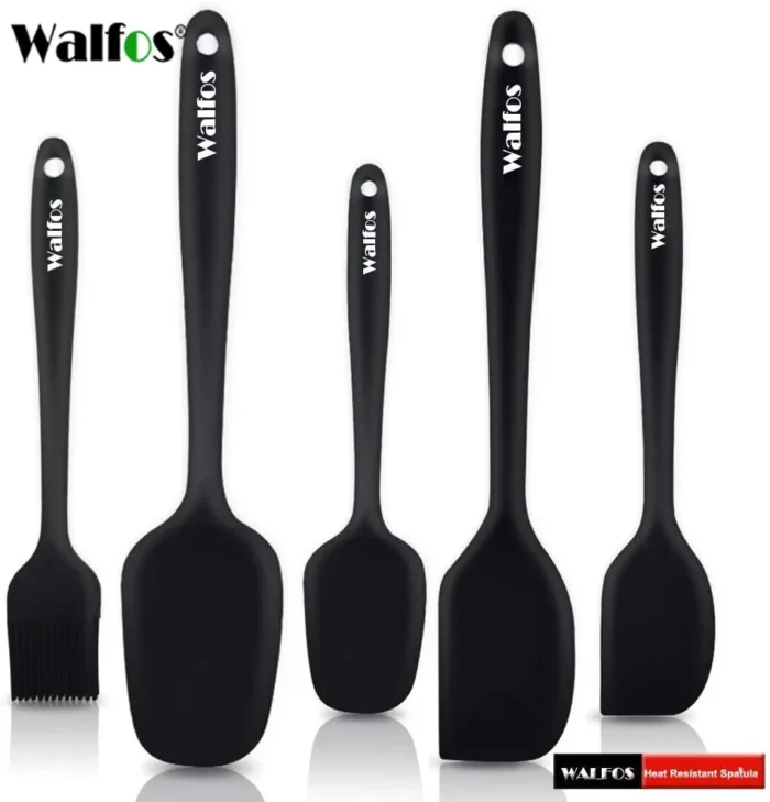 WALFOS utensili da cucina utensili da cucina Set di spatole in Silicone cucchiaio spatole per torte per cucinare cottura e miscelazione