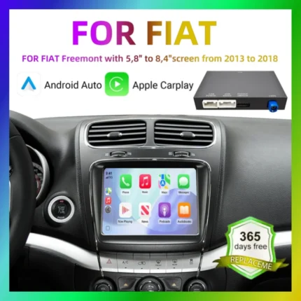 Wireless CarPlay Android Auto Retrofit Kit Decoder Box Per Fiat Freemont 2013 2014 2015 2016 2017 2018