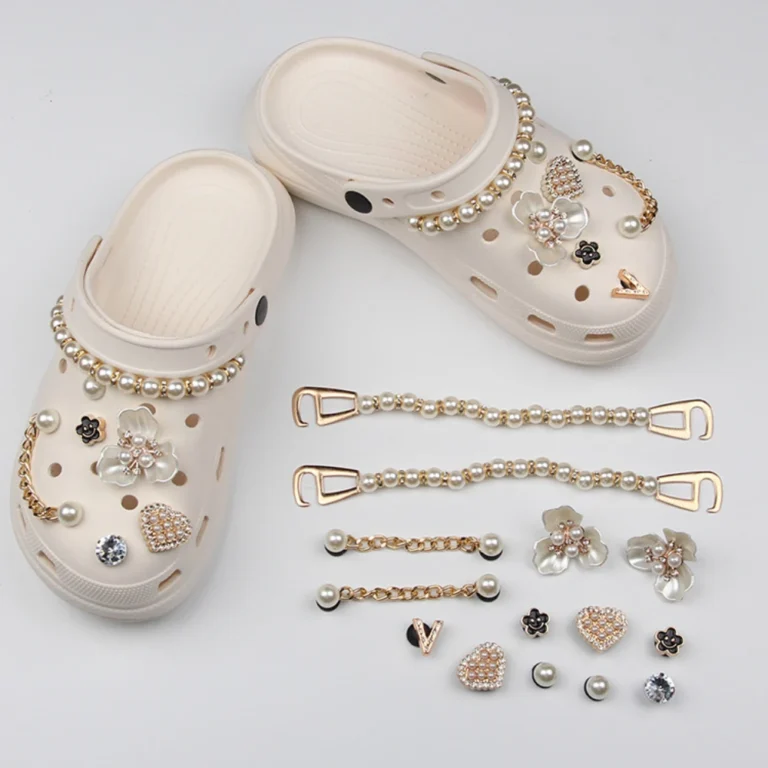 Set di 13 Decorazioni per Scarpe Estive alla Moda, Charm Fai-da-Te con Diamanti, Perle e Gemme per Zoccoli