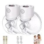 BornBL S12 Tiralatte Elettrico Doppio/Semplice, Estrattore di Latte Mamma Poratable a Mani Libere, Tiralatte Slient per Il Bambino