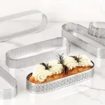 3/6pcs Ovale Muffin Crostata Anelli In Acciaio Inox 304 Porous Crostata Anello Perforato Torta Mousse Stampo Biscotti Taglierina Pasticceria Quiche Stampo - Image 4