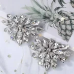 1PC clip per scarpe da donna rimovibili scarpe da sposa da sposa decorazione donna ciondoli con tacco alto gioielli strass decorazione di scarpe di cristallo - Image 3