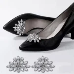 1PC clip per scarpe da donna rimovibili scarpe da sposa da sposa decorazione donna ciondoli con tacco alto gioielli strass decorazione di scarpe di cristallo - Image 4
