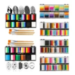Bowitzki Face Paint 12x10g Kit Professionale di Colori per il Corpo per Adulti, Stencil One Stroke Split Cake Rainbow Makeup