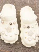 16 pezzi di perline di lusso ciondoli per scarpe fibbie in ABS bling decorazione gioielli con strass fai da te spille per zoccoli accessori adatti sandali da donna regali
