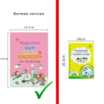 Grande Formato 18.5*26 cm Tedesco Magia Pratica Quaderno Penna Prescolare Bambini Calligrafia Bambini Riutilizzabile Deutsch Libro di Scrittura