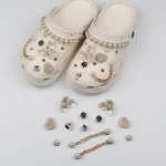 Set di 13 Decorazioni per Scarpe Estive alla Moda, Charm Fai-da-Te con Diamanti, Perle e Gemme per Zoccoli