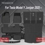 for Tesla Model Y Juniper 2025 2026 Car Floor Mats Cargo Liner Trunk Mats Backrest Kick Pads Protection Car Interior Accessories