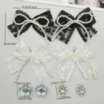4 pezzi stile barocco pizzo papillon pendenti per scarpe fiore lacci delle scarpe ciondoli lacci delle scarpe fibbie decorazioni fai da te clip per scarpe accessori