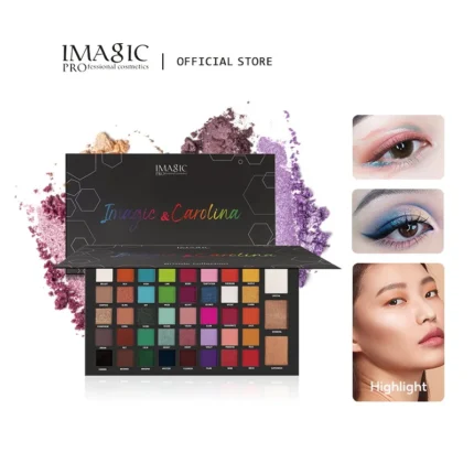 IMAGIC palette di ombretti a 43 colori, combinazione di evidenziatori per ombretti, trucco professionale LTD-602