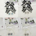 4 pezzi stile barocco pizzo papillon pendenti per scarpe fiore lacci delle scarpe ciondoli lacci delle scarpe fibbie decorazioni fai da te clip per scarpe accessori