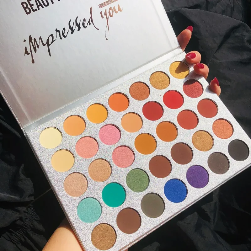 BEAUTY GLAZED Impressed Me Perfect 35 colori Matte Shimmer Palette per trucco impermeabile a lunga durata
