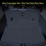 Floor Mats for Tesla Model Y 2025 2026 Juniper All Weather Trunk Mat Kick Pads Cargo Frunk Liners Seatback Protector Accessories - Image 5