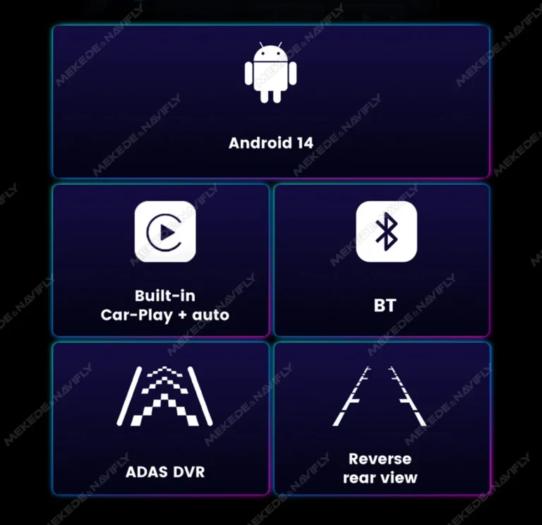 MEKEDE Wireless CarPlay Android Auto Autoradio per Mercedes Benz Smart Fortwo 451 2005 - 2015 Navigazione GPS 2 din Autoradio