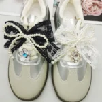 4 pezzi stile barocco pizzo papillon pendenti per scarpe fiore lacci delle scarpe ciondoli lacci delle scarpe fibbie decorazioni fai da te clip per scarpe accessori