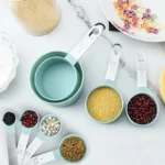 Set di misurini e cucchiai in acciaio inossidabile da 8 pezzi con manico Utensili da cucina con scala accurata per cuocere ingredienti di cottura - Image 5