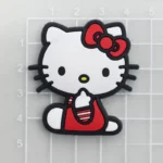 Girly Hello Kitty Accessori per scarpe per zoccoli Simpatici ciondoli per scarpe alla moda fai da te Cuore Fiocco e note musicali Sandali Accessori Regali