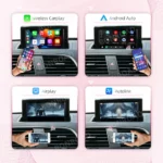 Adattatore di interfaccia automatica Android BONROAD Wireless CarPlay per Audi A1 Q3 2013-2018 RMC HNR con collegamento specchio AirPlay - Image 5