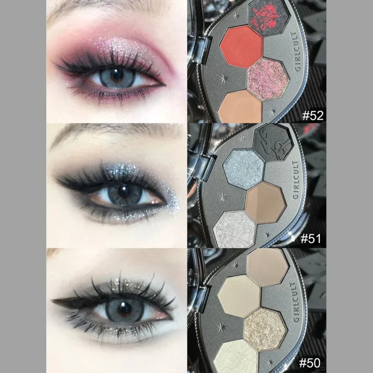 Girlcult Tavolozza di ombretti per alucinazione,Fine fresate non cadute,Miscela dimensionale,Focus morbido opaco,Glamour,Lusso,Sazionale