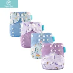 HappyFlute 4 Pz/set 3-15 kg Pannolino Tascabile EOC-Friendly Lavabile e Riutilizzabile Assorbente Regolabile Copri Pannolino Ecologico per Bambini