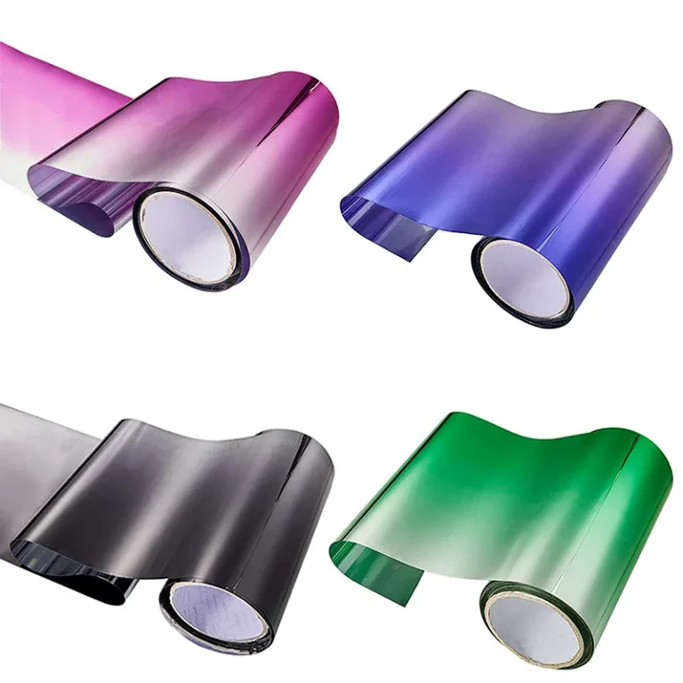 Car Window Sun Visor Strip Tint Film Front Windshield Protect Shade Blocking UV Sticker DIY Film Gradient Colorful Car Stickers